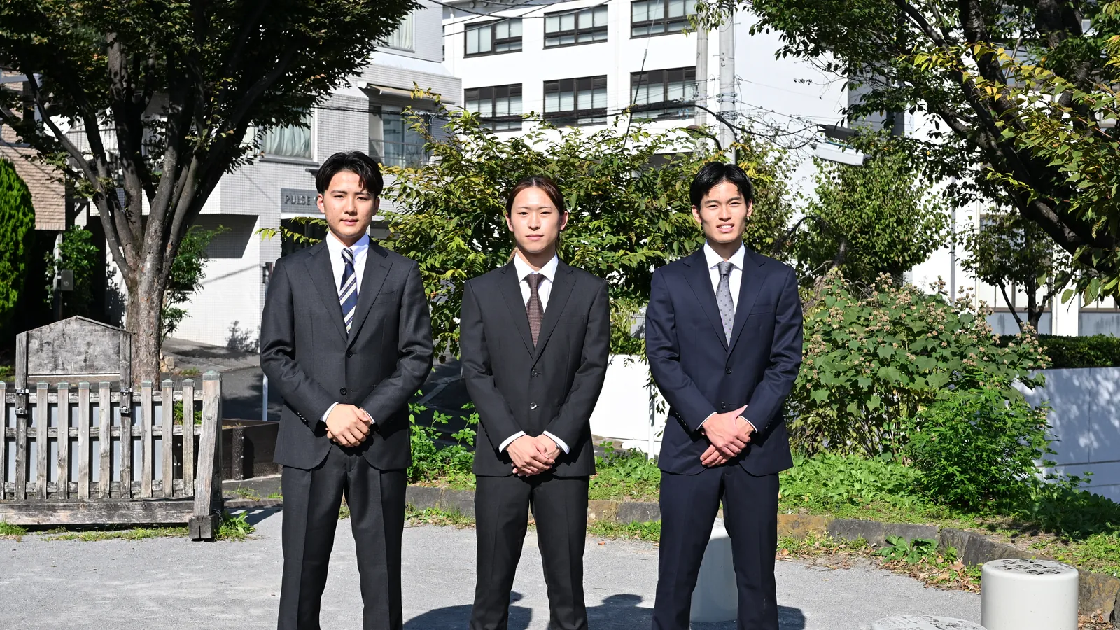Our three members working in Kagurazaka